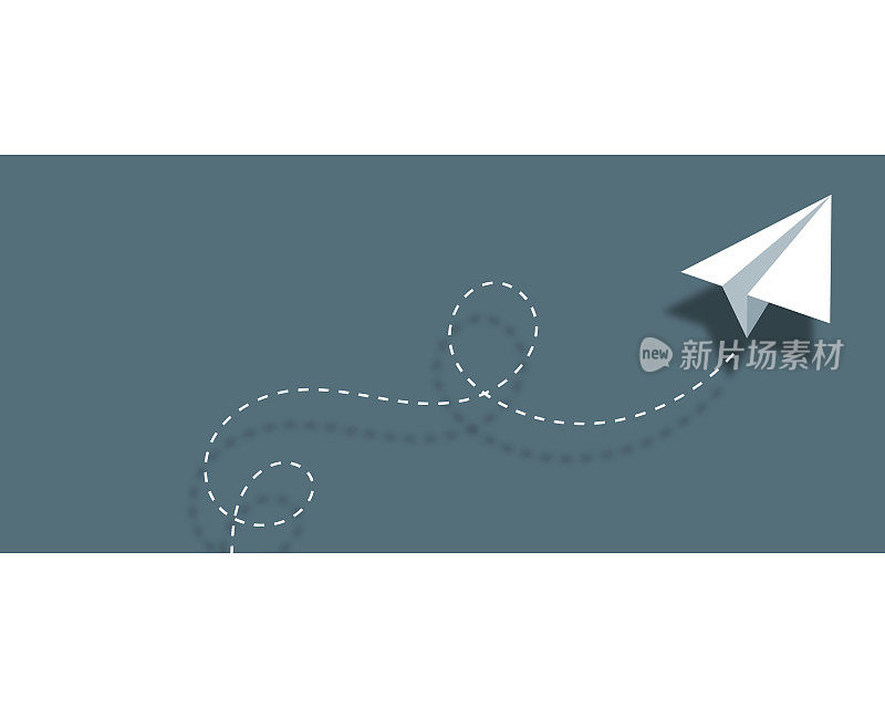 Paper airplane background design business card